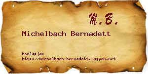 Michelbach Bernadett névjegykártya